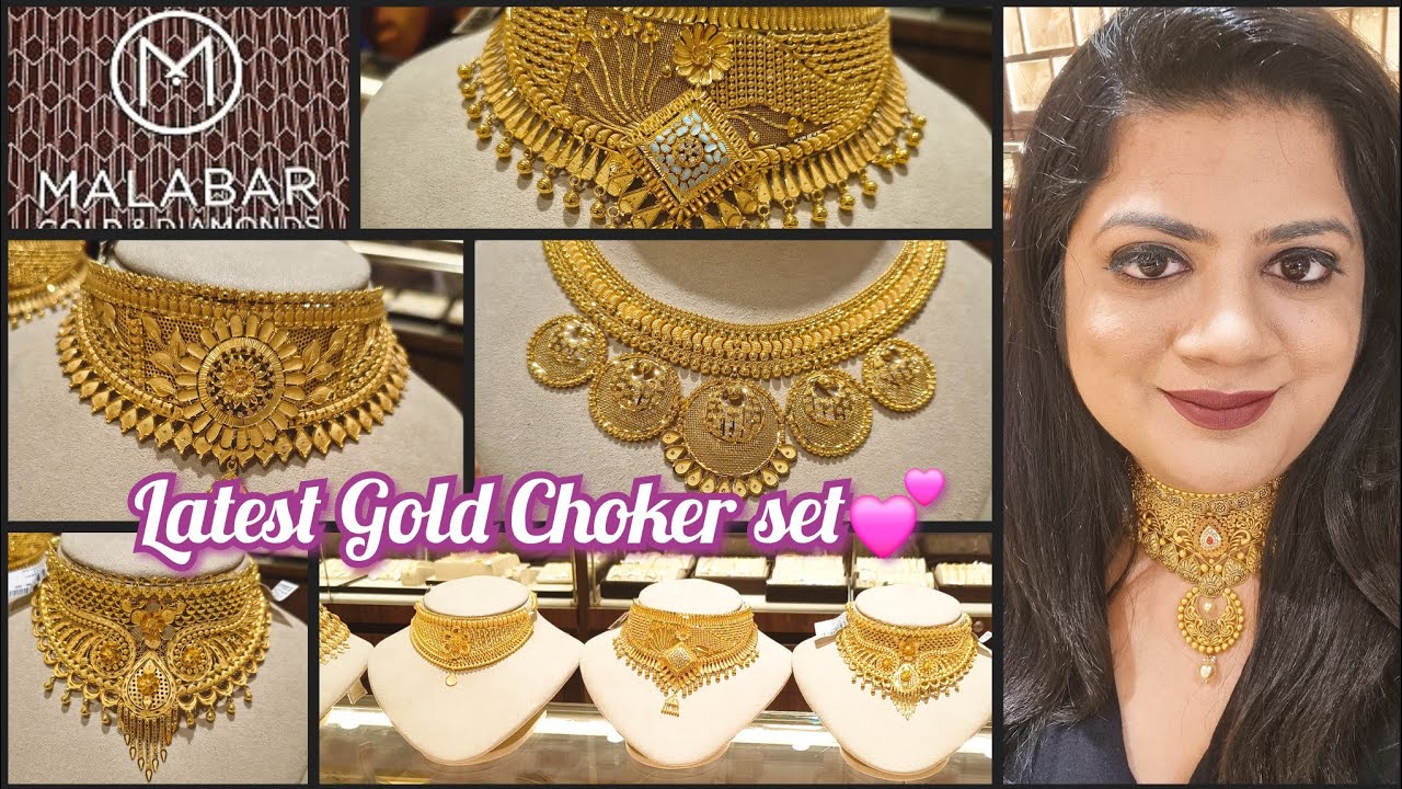 Malabar gold necklace designs with price | Light weight gold necklace designs with price