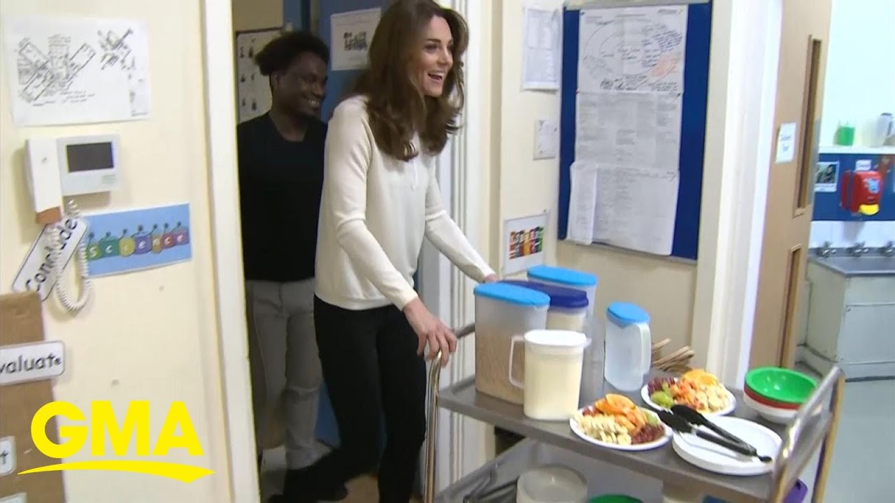 These British toddlers were served breakfast by Kate Middleton l GMA Digital