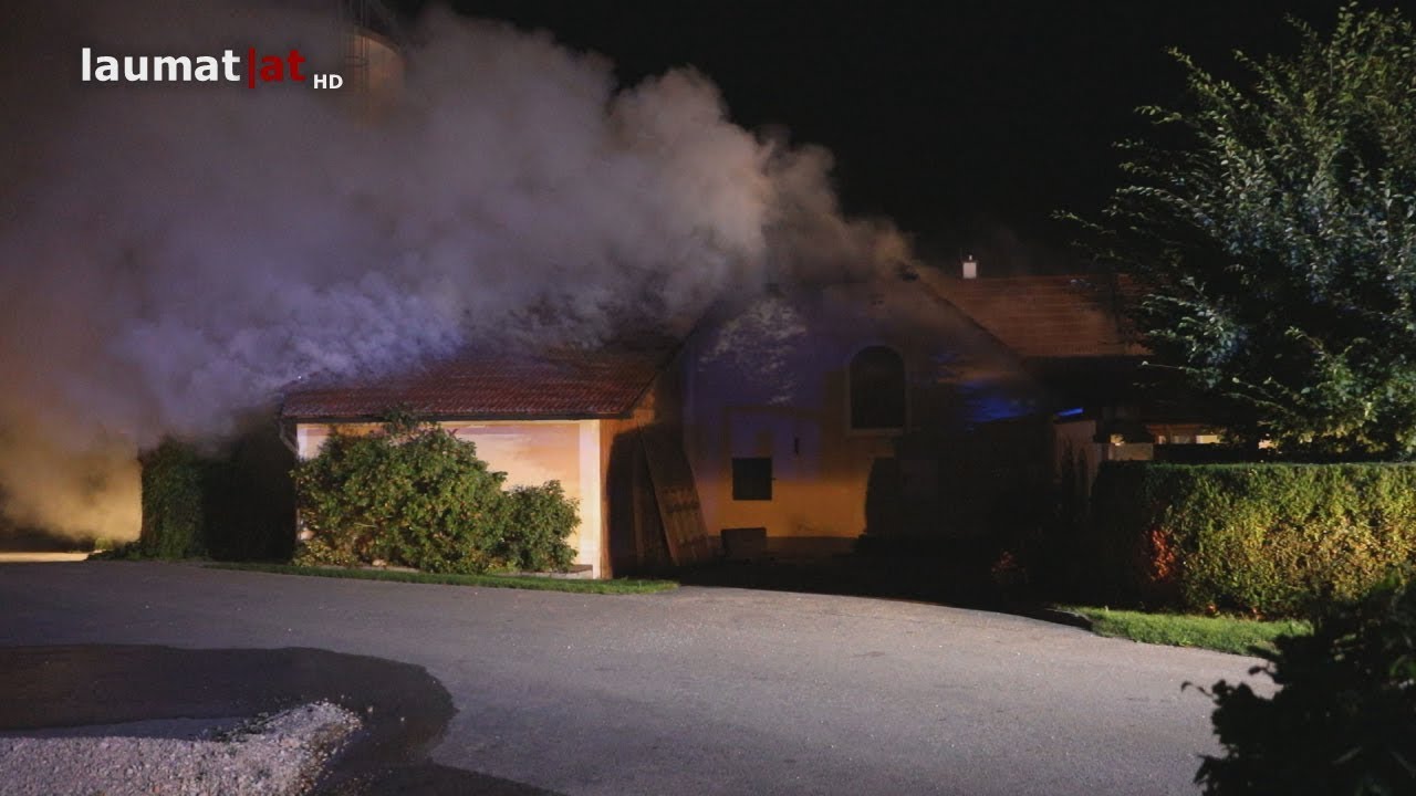 Brand auf Bauernhof in Thalheim bei Wels
