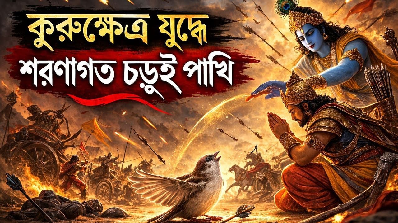 কুরুক্ষেত্র যুদ্ধে শরণাগত চড়ুই পাখি.... প্রবক্তা- কালিয় দমন গোবিন্দ দাস