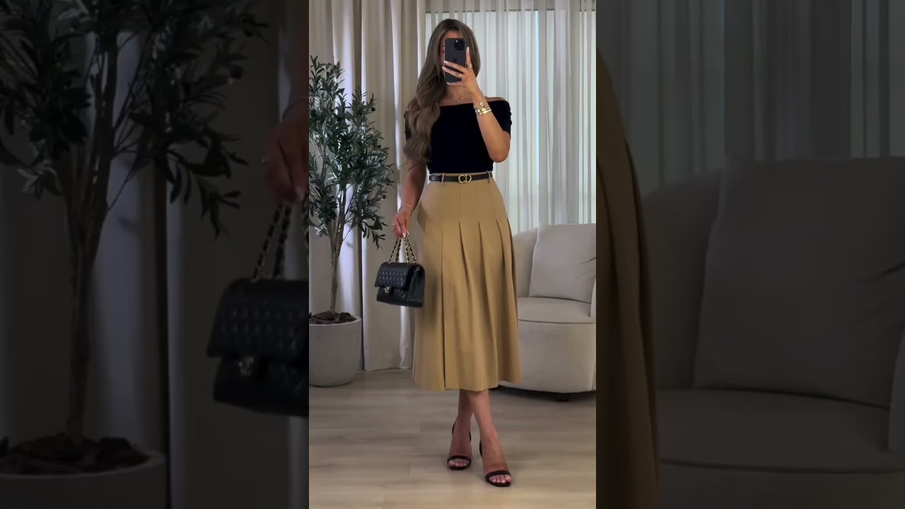 5 Combina&ccedil;&otilde;es de looks com Saia longa#lookslindos para voc&ecirc; se inspirar e ficar linda e elegante!#