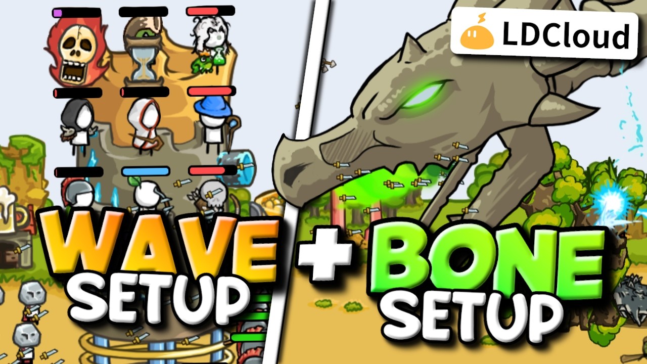 Ready for Bone Dragon!? Lightning & Town Archer Setup | 850k Waves Progression