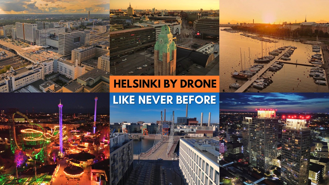 Helsinki From Above – Top Places You Must See! (4K Drone)