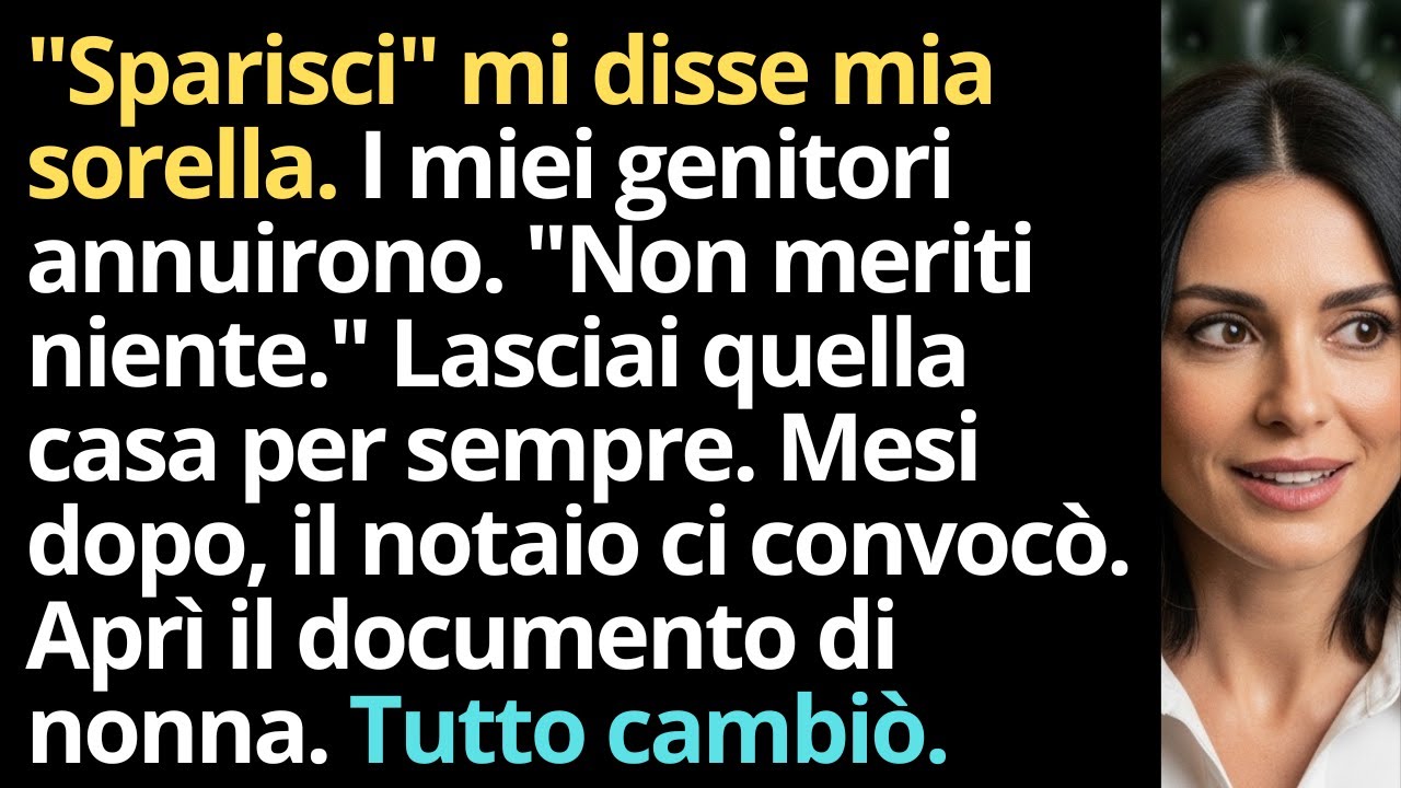 Scacciato Dai Miei Per Favorire Mia Sorella—Ma La Nonna Aveva Preparato Una Svolta Incredibile