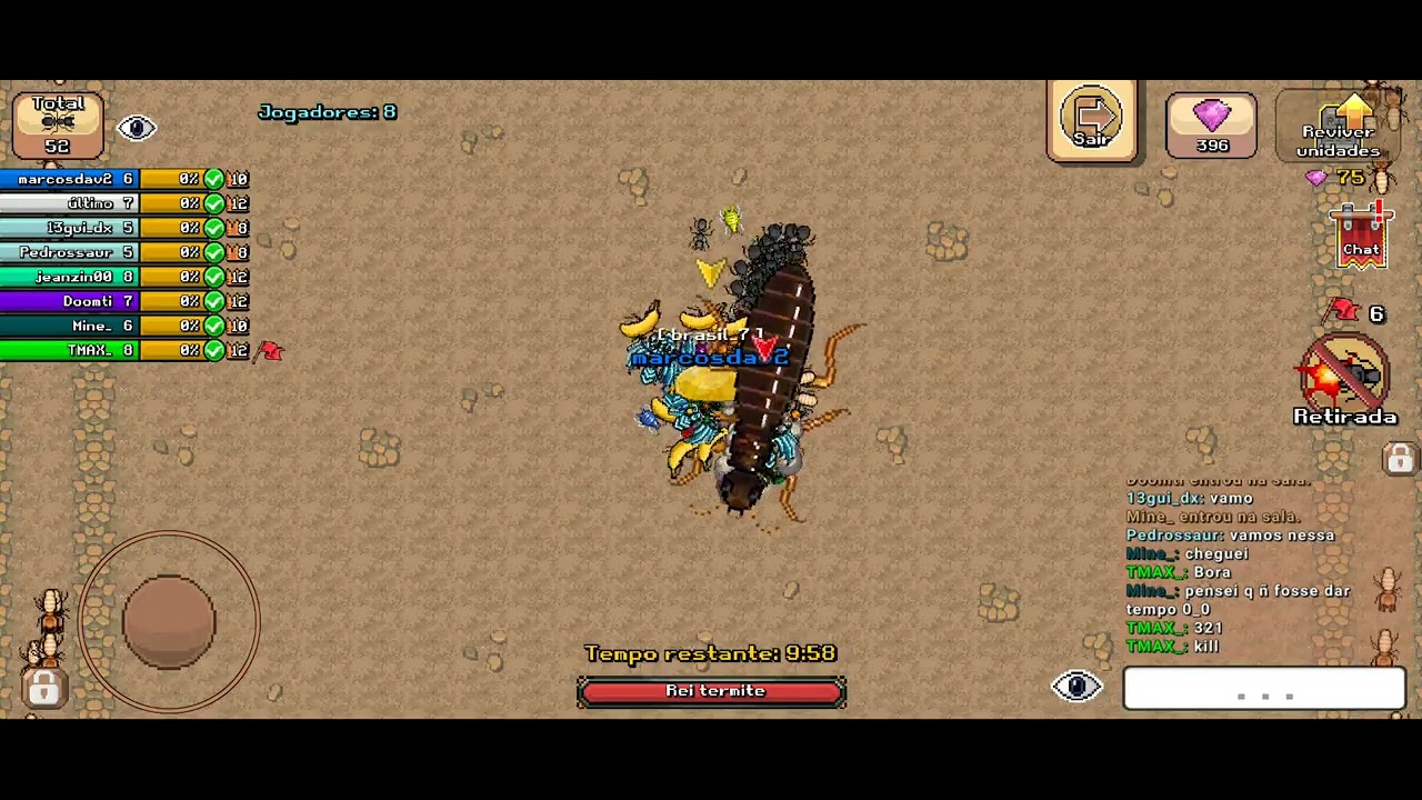 Derrotando o frog com o clã 