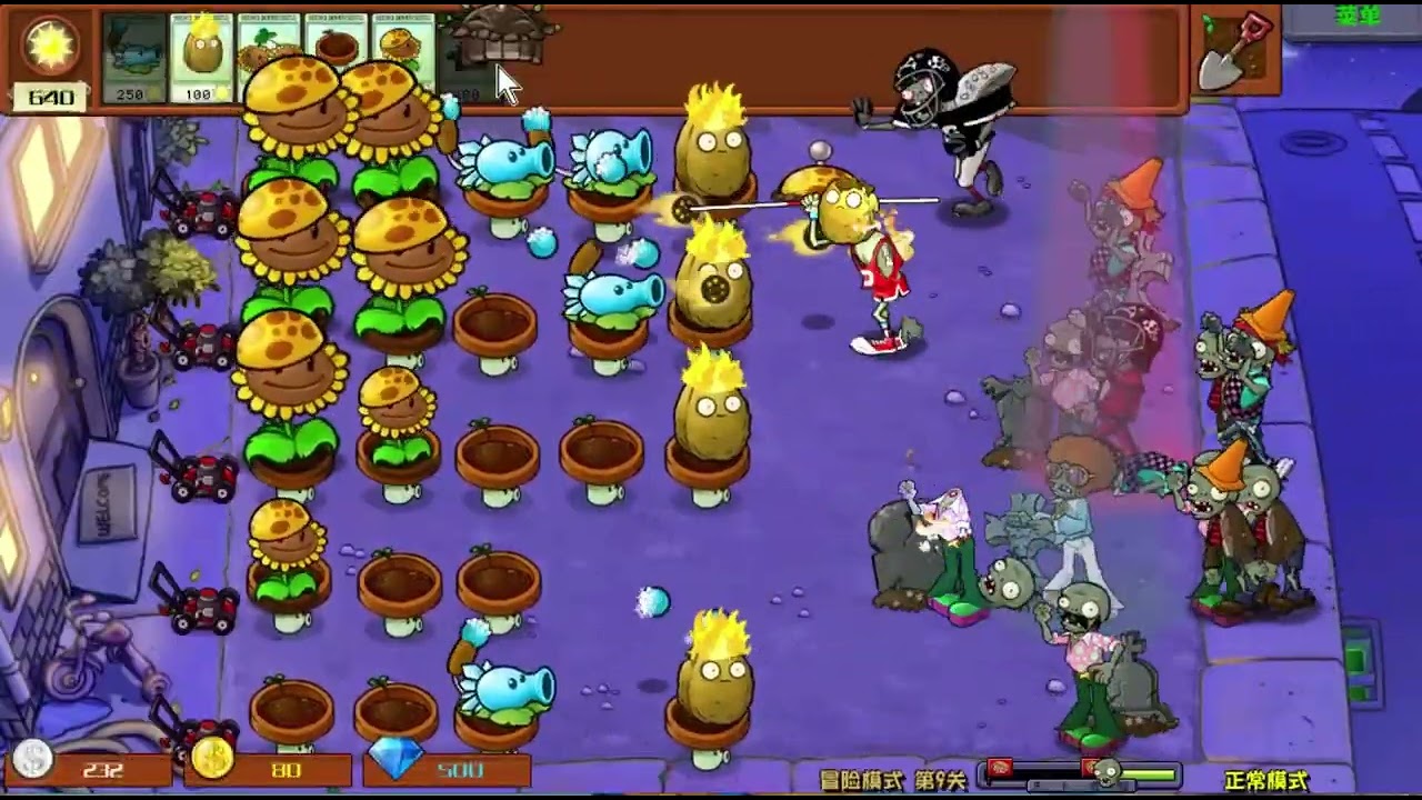 pvz hybird level 9 gameplay on pvzhybird