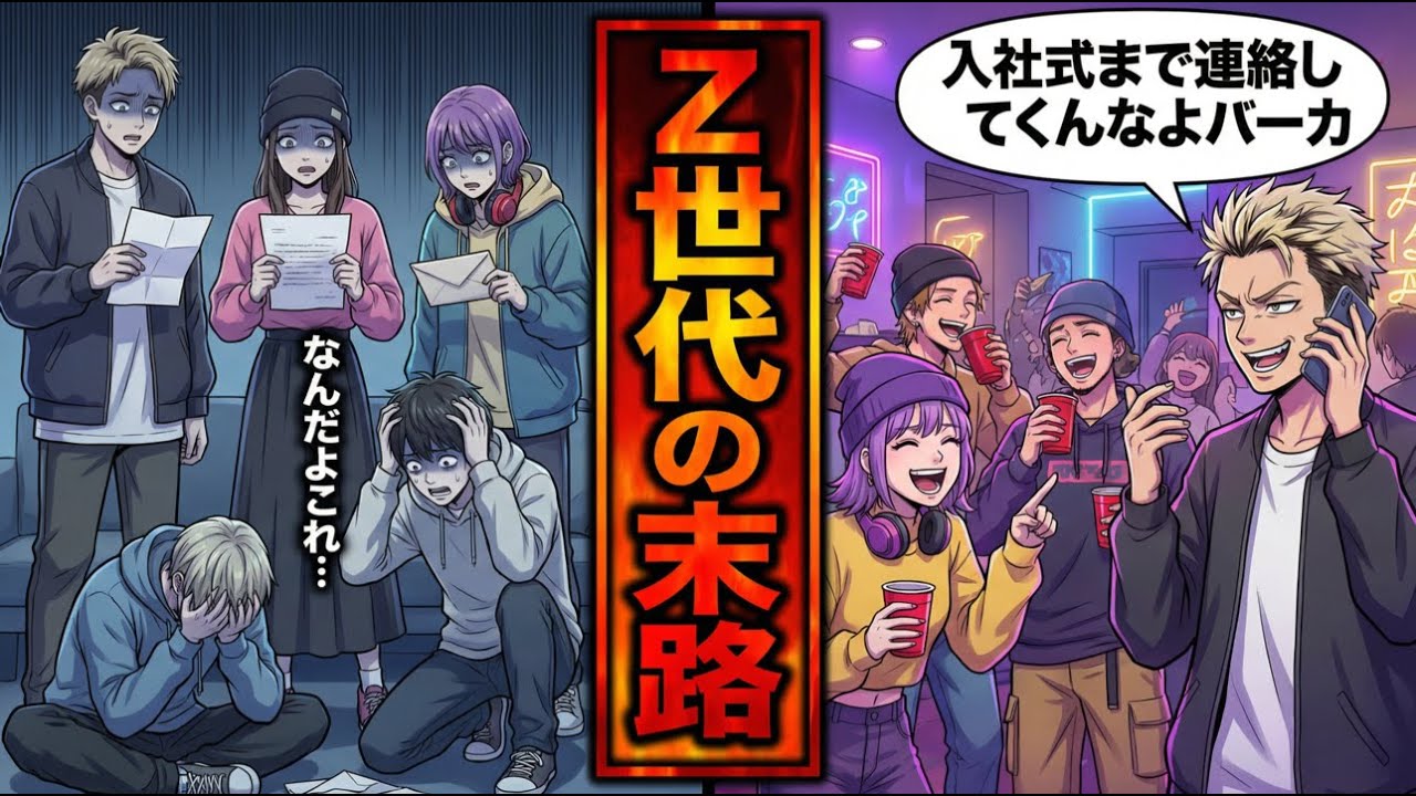 【スカッと】Z世代内定者22名「入社式まで連絡してくんなよバーカ」⇒人事課長が下した決断とは…