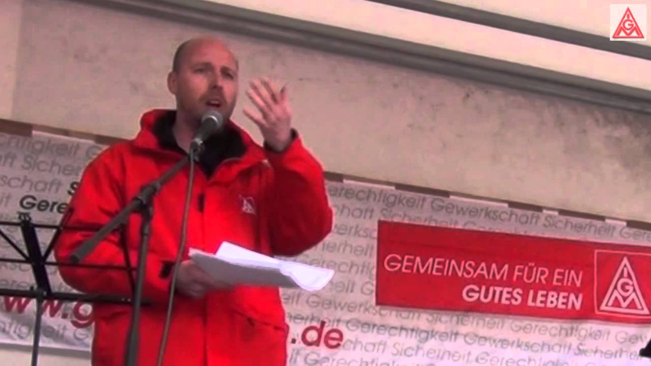 Rede von Mathias Hillbrandt beim Warnstreik in Witten (14.05.2013)