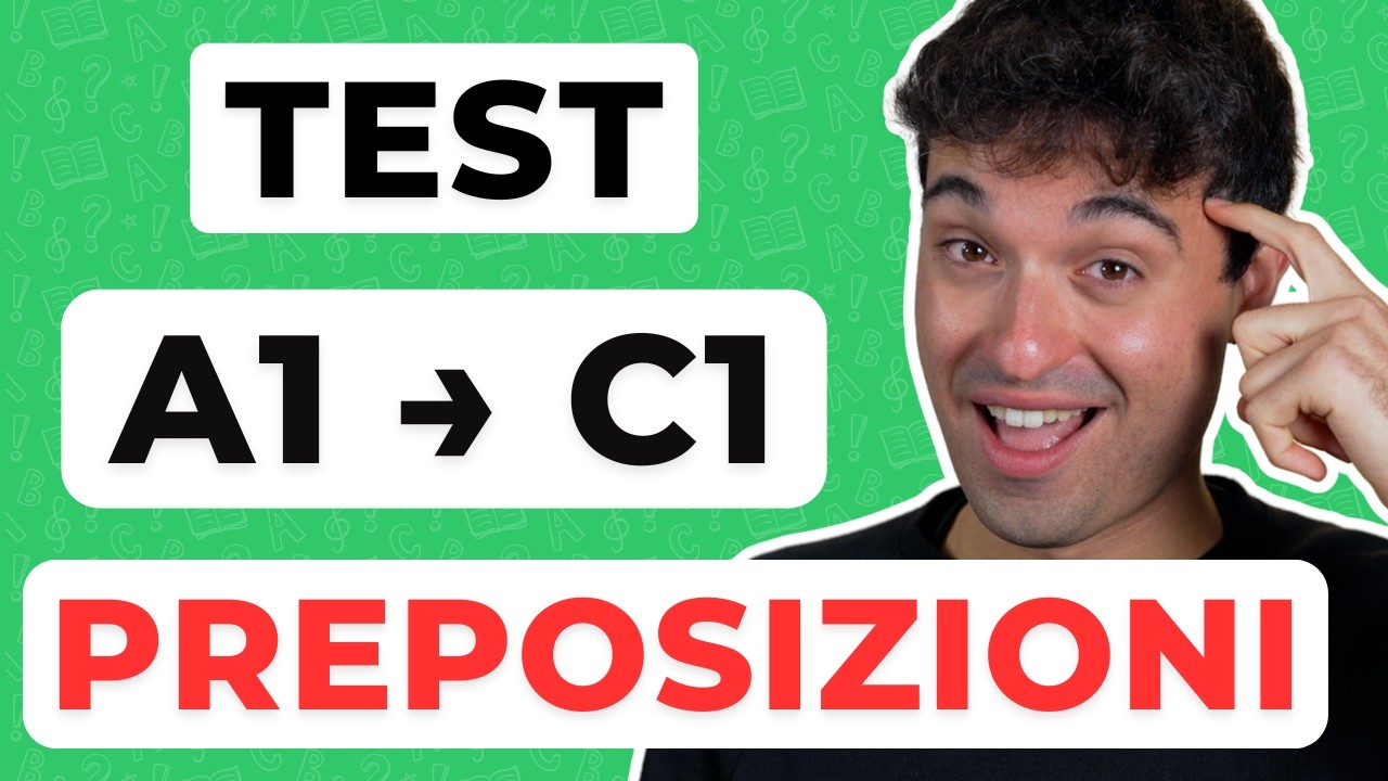 Se passi questo TEST sulle PREPOSIZIONI il tuo Italiano è FANTASTICO!