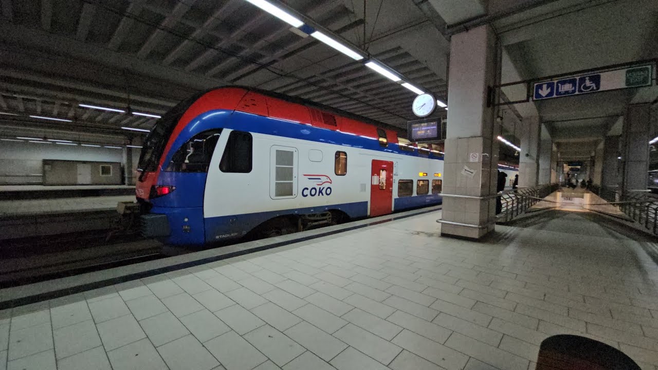 Fast train ride from Belgrade to Subotica