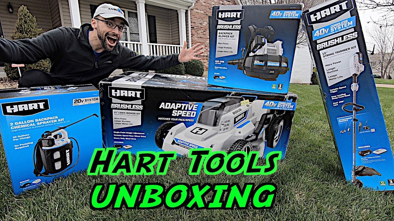 HART Tools 40v Brushless Battery Powered Lawn Equipment | Unboxing & Demo