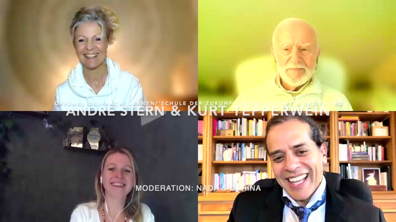 Gespräche 'Erblühen 🌟 ins und im Leben' - Kurt Tepperwein & André Stern -  Schule der Zukunft etc.