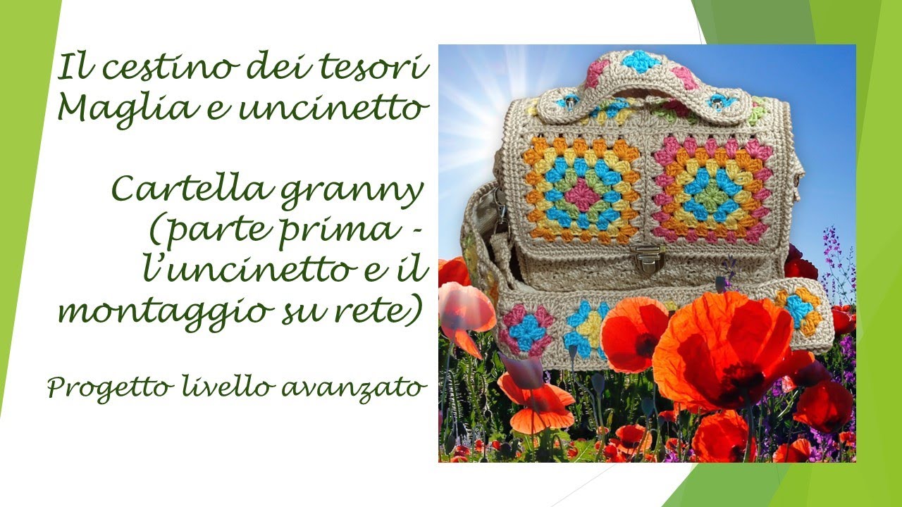 Mini cartella granny - Spiegazioni dettagliate per tutti i passaggi. Progetto di livello avanzato.