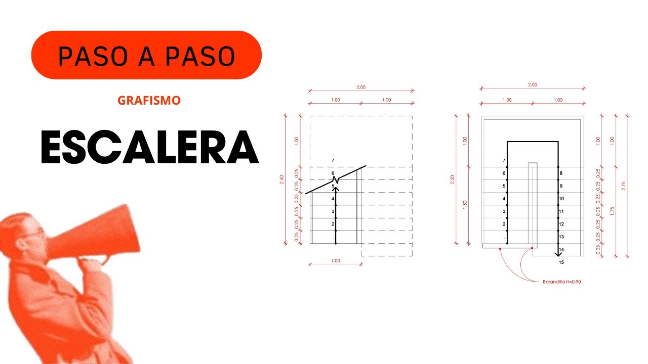 ⚡ Como dibujar escalera en REVIT _GRAFISMO ⚡