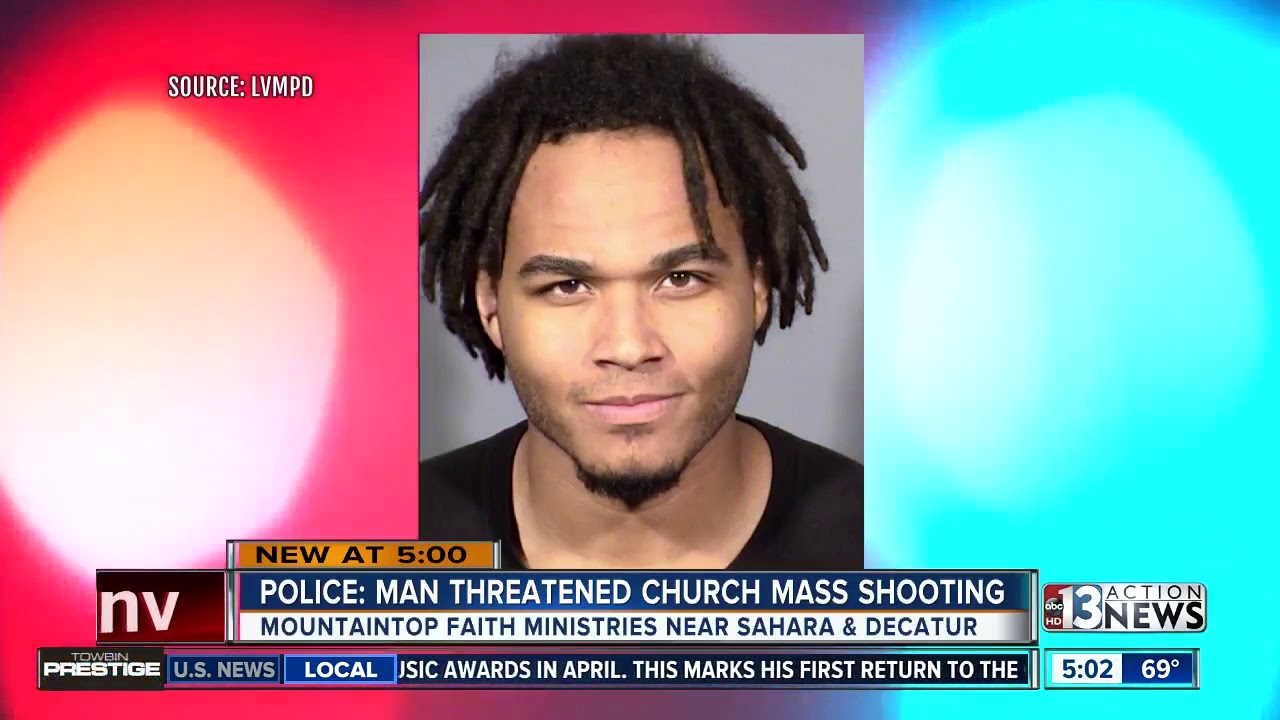 Man arrested for threatening to commit mass shooting at Las Vegas church