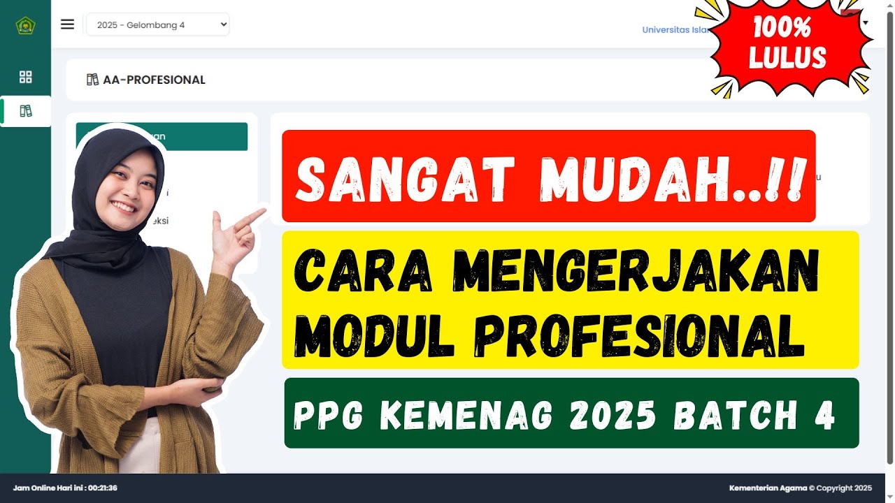 Cara Mengerjakan Modul Profesional PPG KEMENAG Batch 4 2025