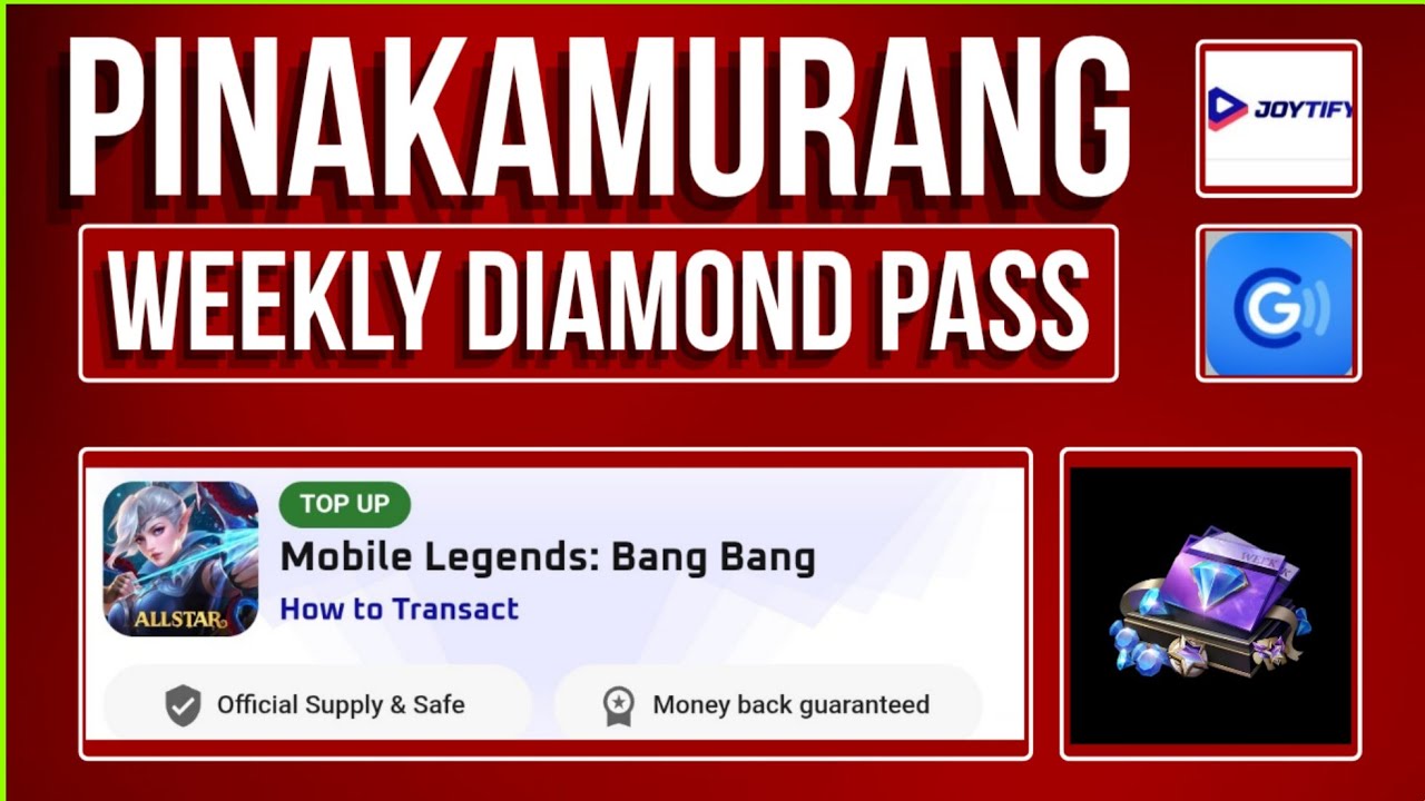 MUST WATCH! CHEAPEST STORE TO BUY A WEEKLY DIAMOND PASS IN MOBILE LEGENDS HISTORY!