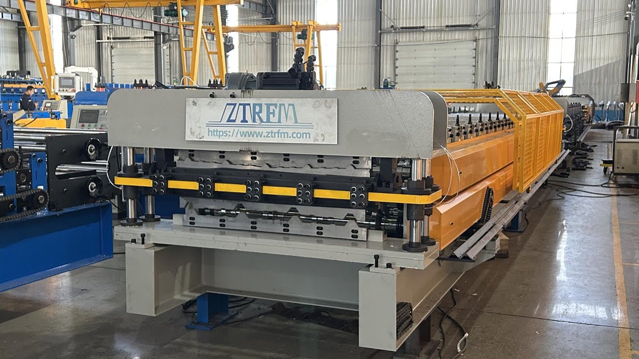 Двухъярусный станок по производству профнастила  Double layer roofing sheet machine