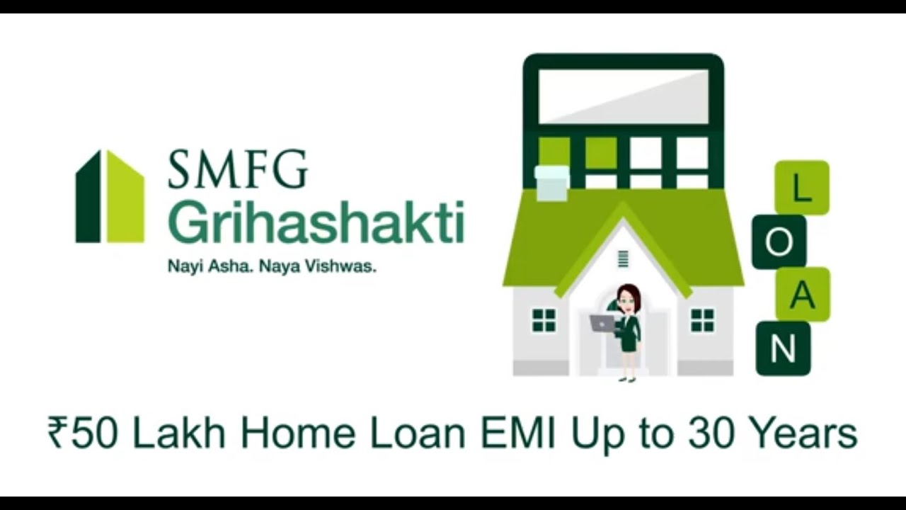 ₹50 Lakh Home Loan EMI Up to 30 Years | SMFG Grihashakti