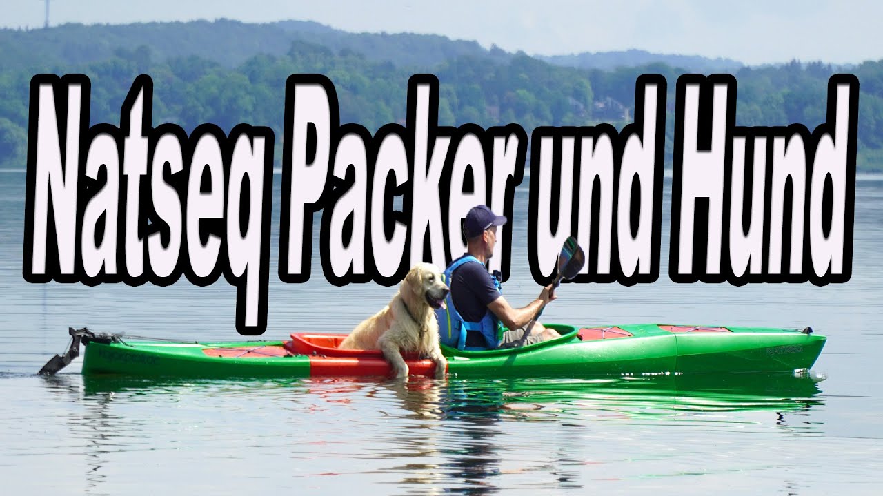Natseq Packer Paddeln mit Hund