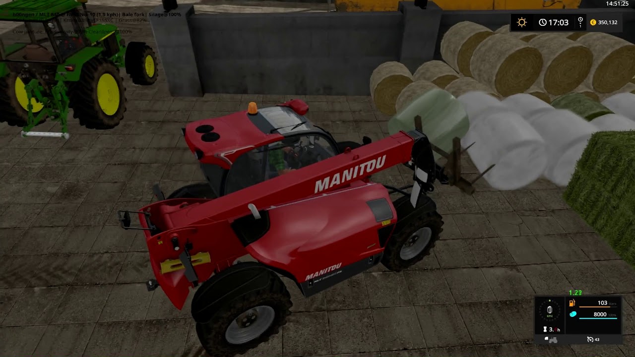 Farming Simulator 17 Timelapse 12 (Polska Kraina) - Selling the silage bales and ploughing!