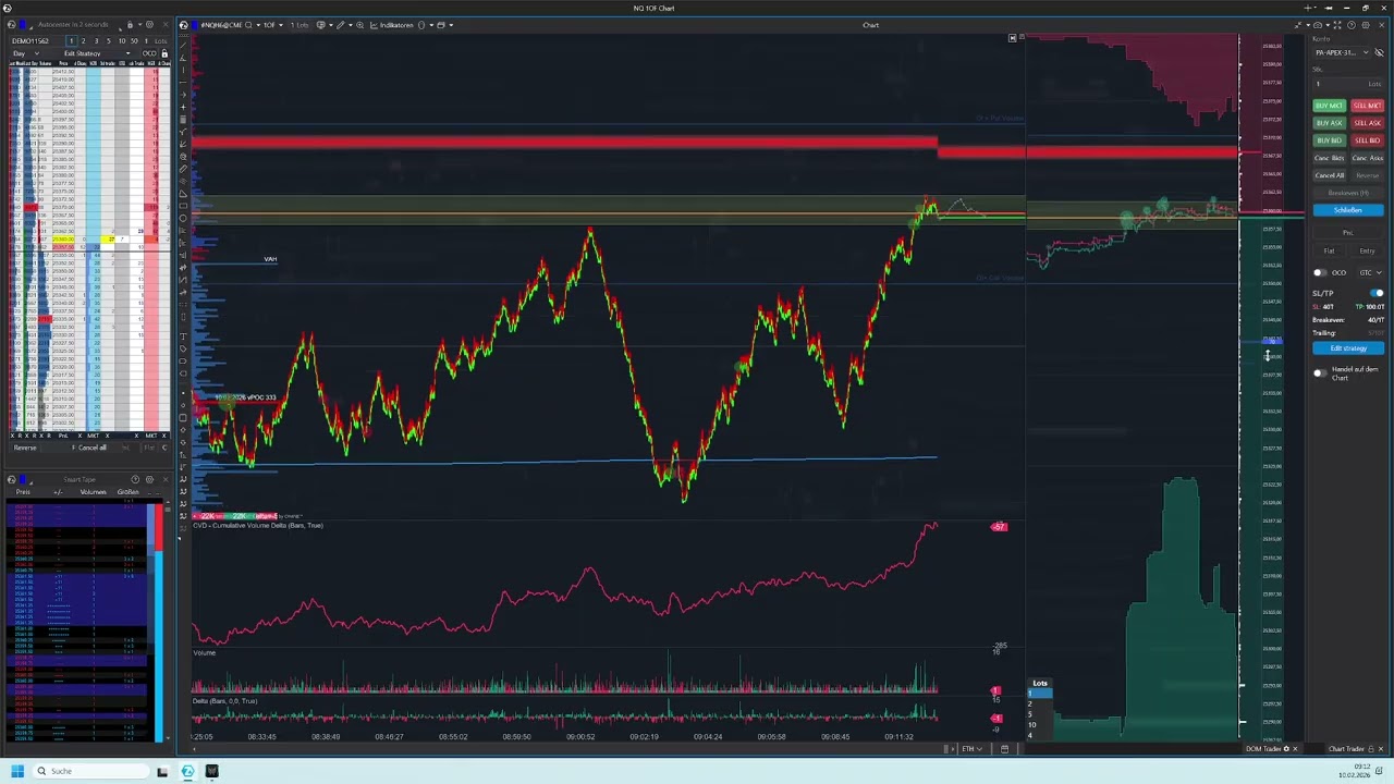 NQ торговля на открытии европейской сессии  2026 02 10 08 59 55