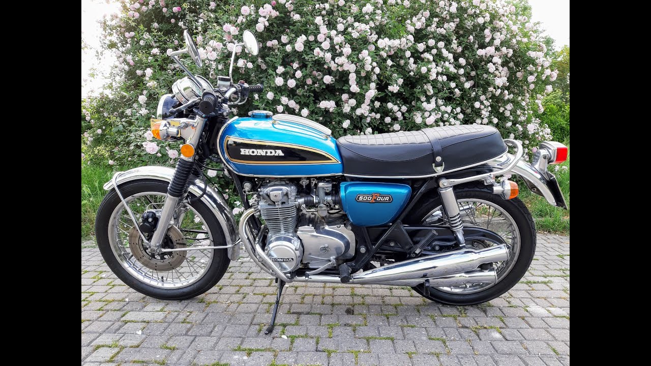 HONDA CB500 FOUR K2 ONBOARD - STOCK EXHAUSTS
