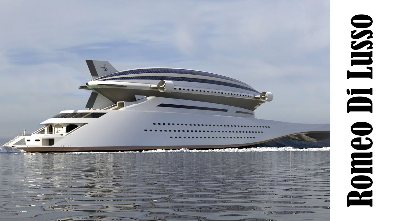 Colossea от студии Lazzarini &mdash; яхта с дирижаблем на борту | Romeo Di Lusso