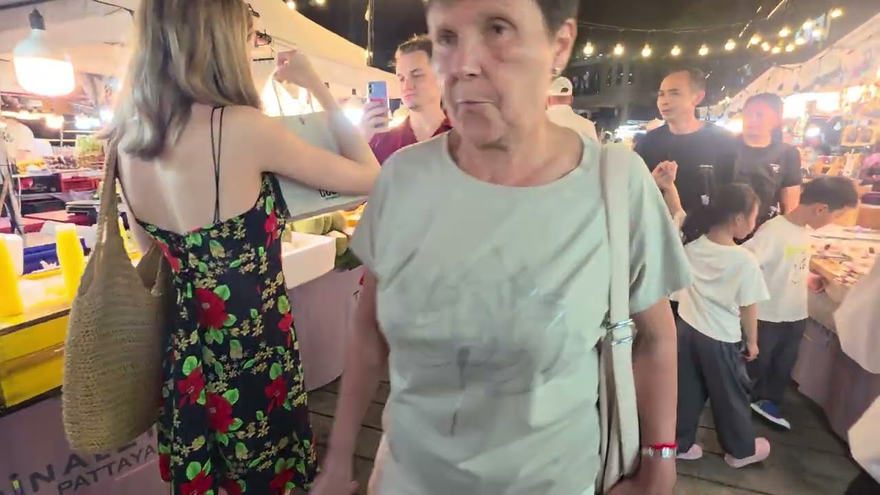 Night market walk at terminal 21 in Pattaya Thailand 