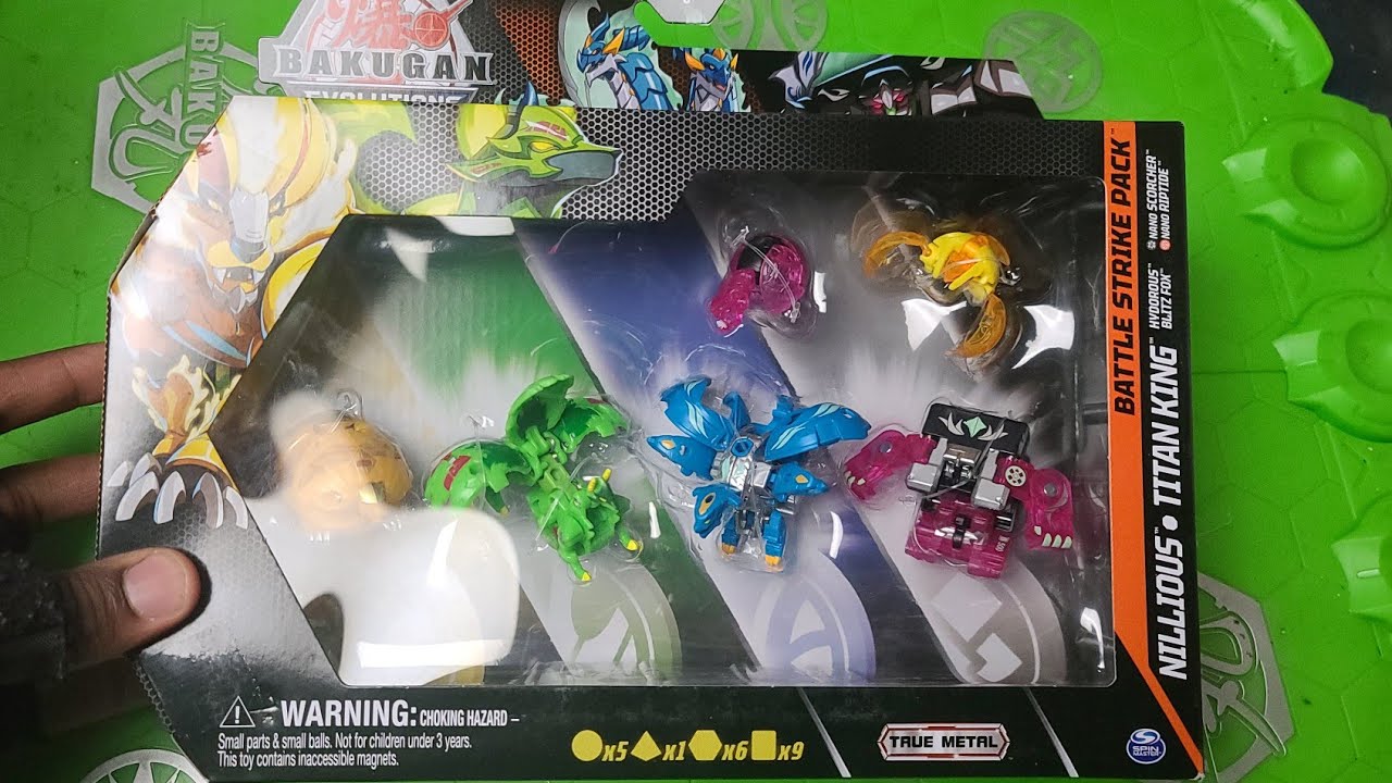 NEW BAKUGAN EVOLUTIONS AQUOS PLATINUM NILLIOUS DARKUS TITAN KING BATTLE STRIKE PACK UNBOXING!
