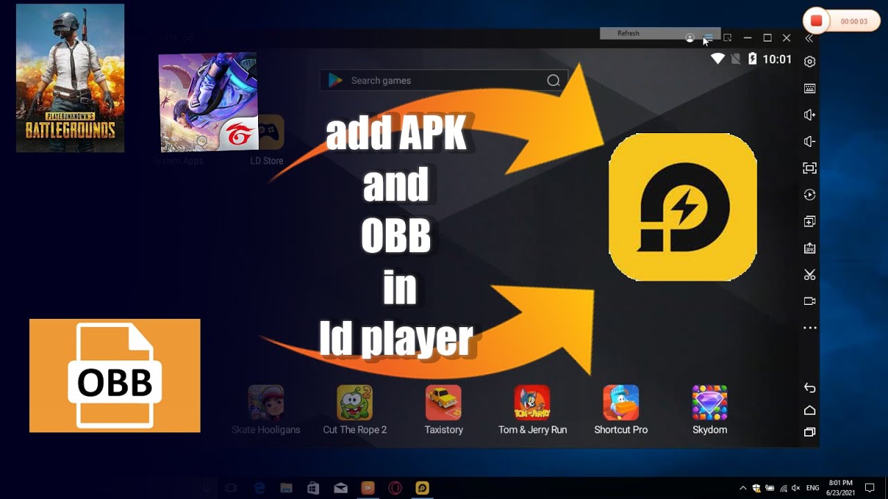 How to import APK and OBB in LDPlayer Android Emulator | Best For Low-End PCs 2GB RAM No Lag 2021 j2