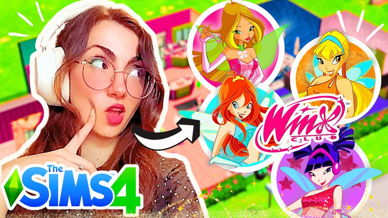 🧚‍♀️✨CADA HABITACIÓN son 2 WINX CLUB DIFERENTES en LOS SIMS 4!!✨🏠👉🏻Desafío épico! 💥 |Sims 4 español