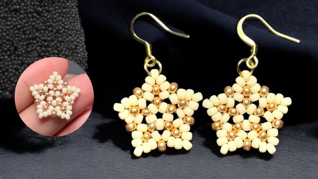 How to make earrings, Beads DIY, Earrings Tutorial For Beginners