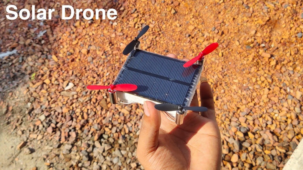 How To Make Mini Solar Drone || Solar Drone || Solar Drone Make At Home || The Easy Tech