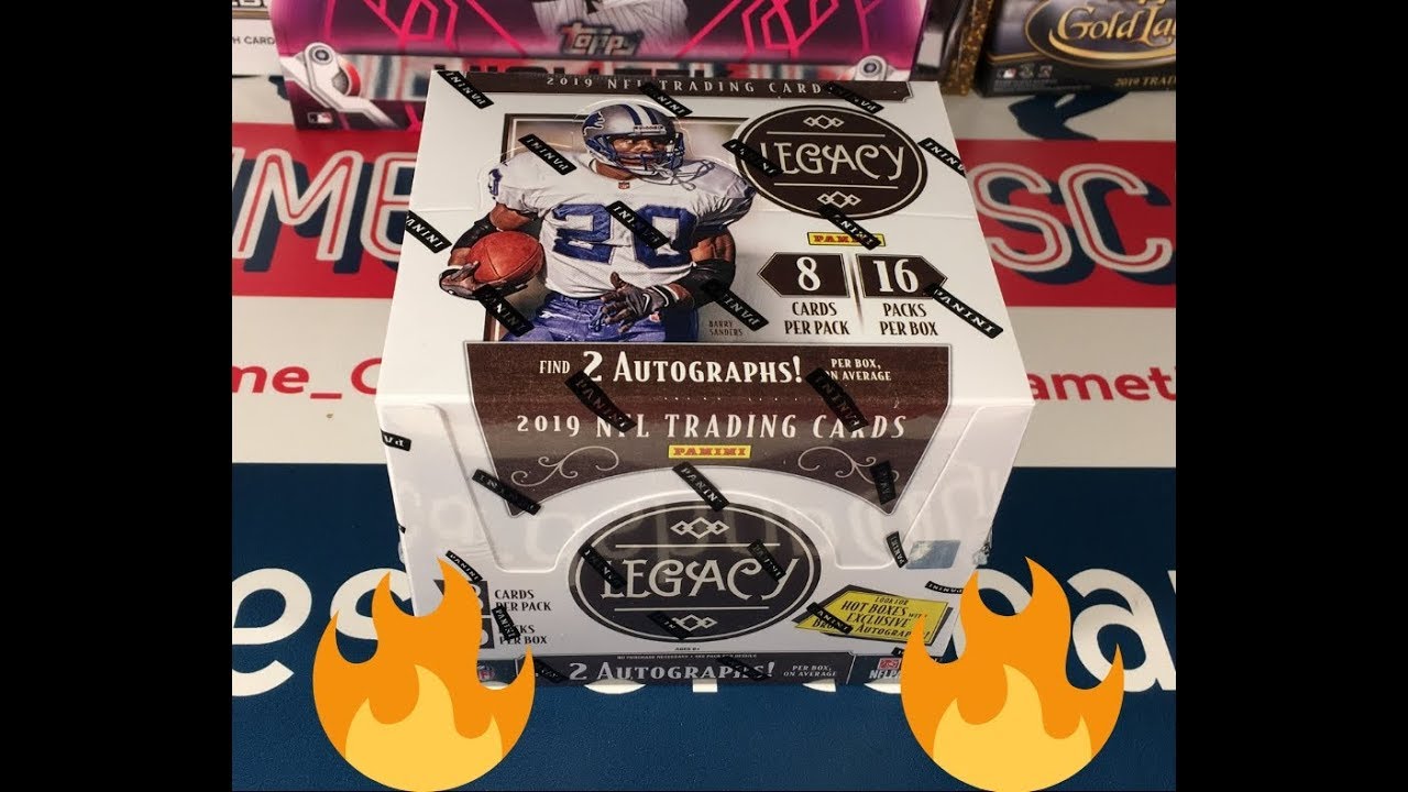 Incredible 2019 Panini Legacy Football Hobby Box Break - HOT Box?!?