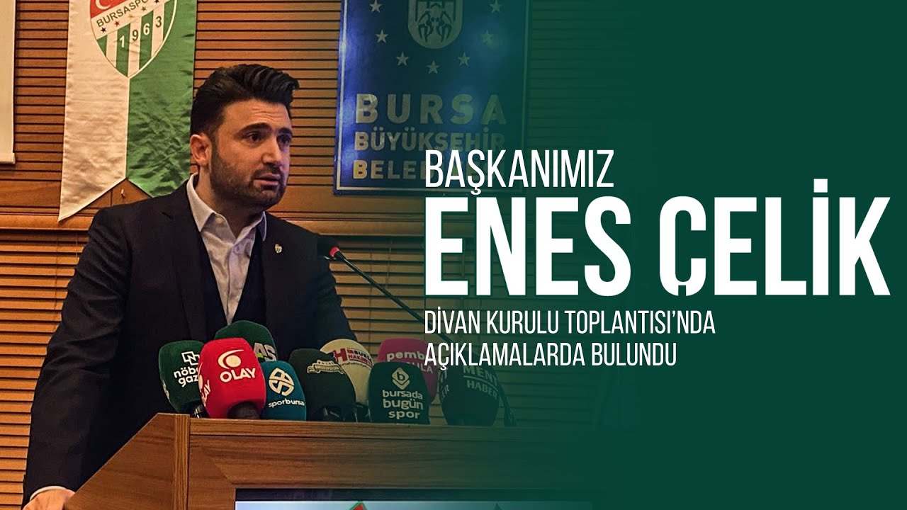 Başkanımız Enes Çelik Divan Kurulu Toplantısı’nda Açıklamalarda Bulundu