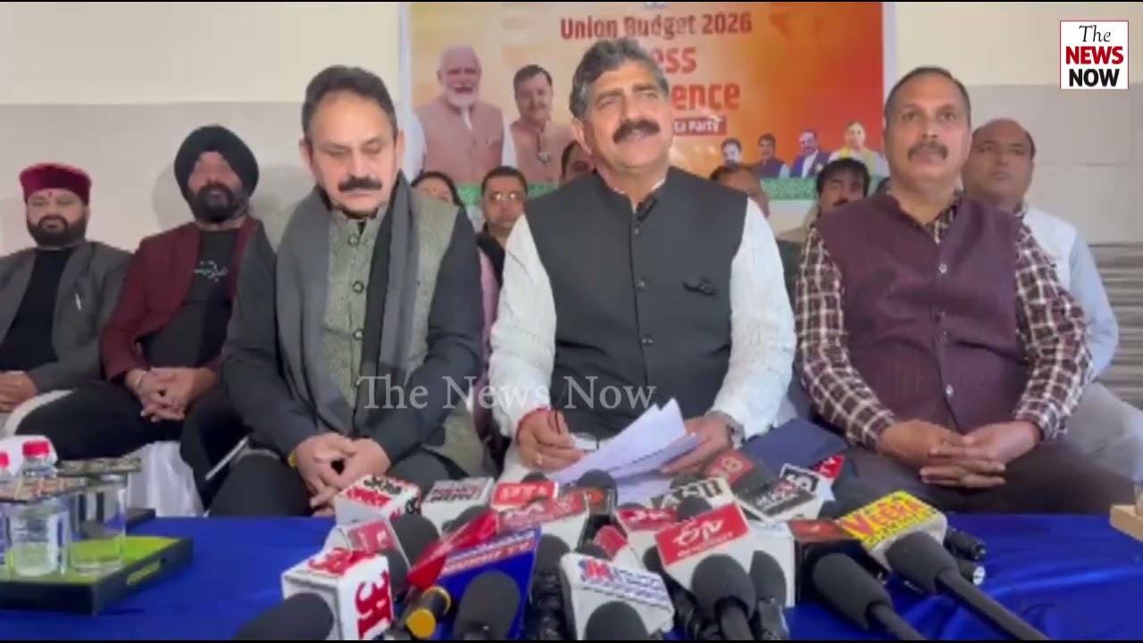 Udhampur: Jammu MP Jugal Kishore addresses a press conference, saying that the Union Budget