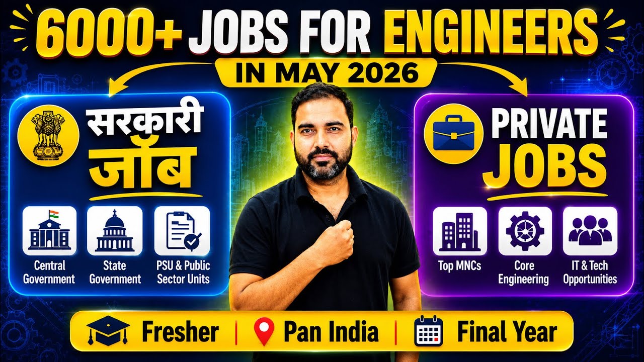 Latest Engineering Jobs 2026 | 6000+ Jobs for Engineers in May 2026 | Govt + Private Jobs!