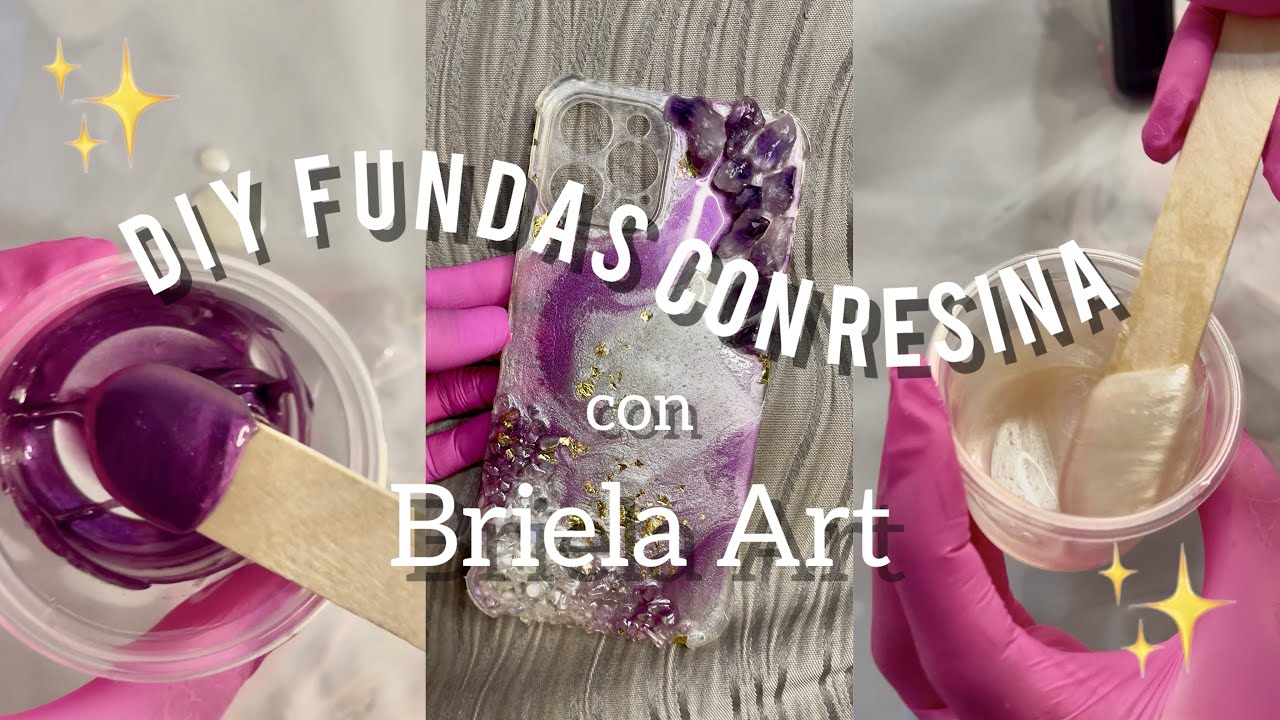 Crea fundas para celular con resina epoxi y cuarzos en 10 min (Fácil y rápido)