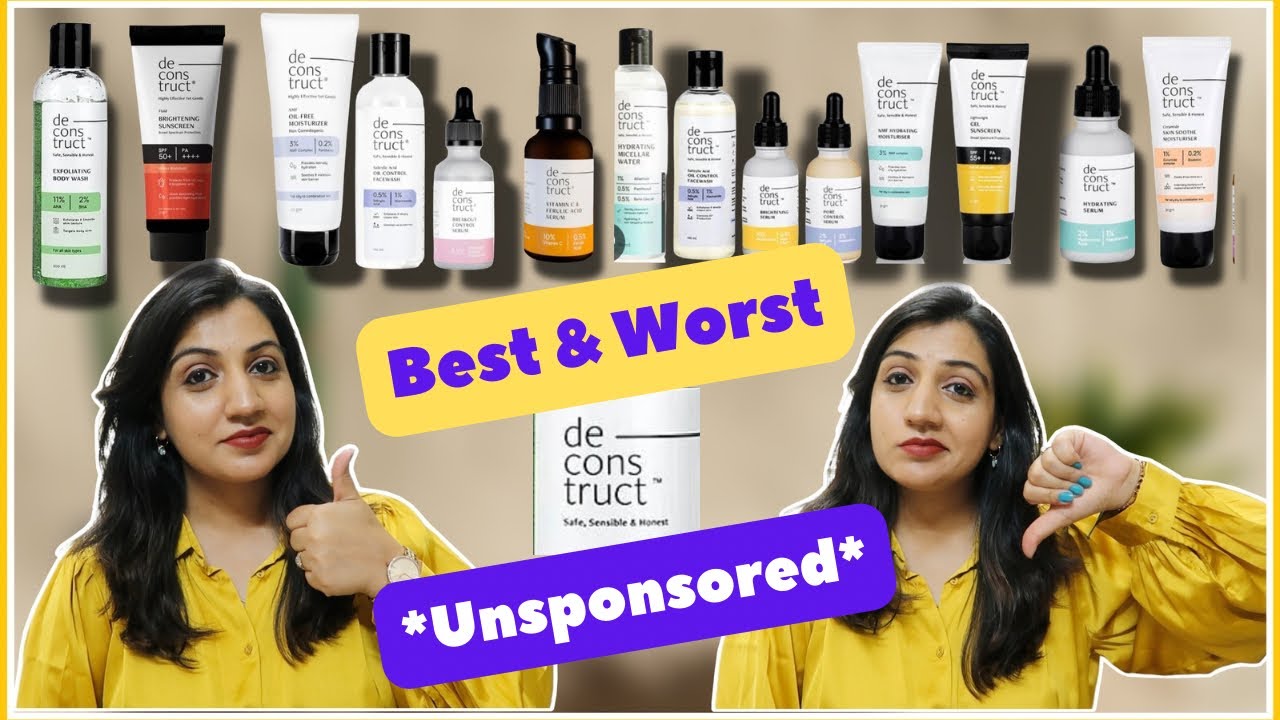 Best & Worst of Deconstruct|| Deconstruct Products Mini-Reviews||2024 Best & Worst Skincare Products