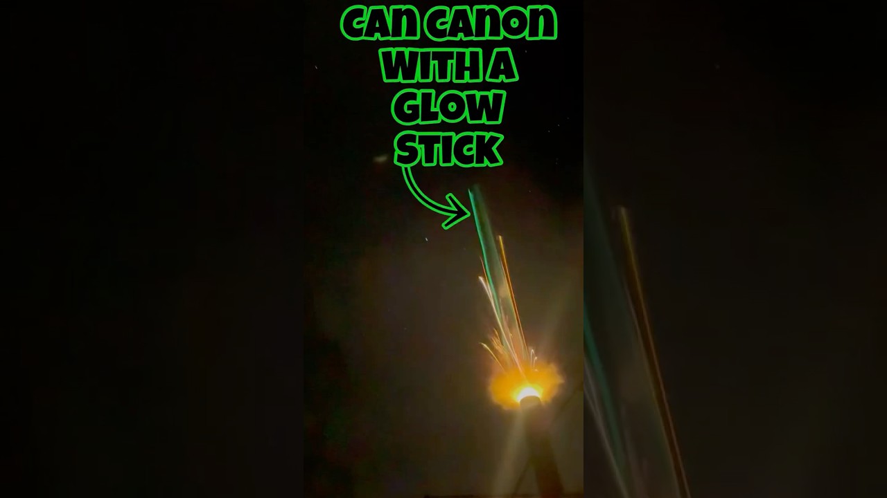 Can Canon With A Glow Stick #shoot #pewgun #tacticaledc #airsoft #edc #pewpew #shootingrange