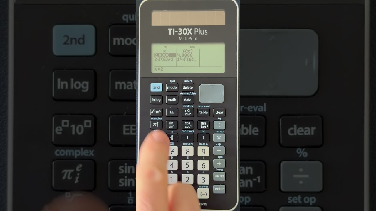 Berechnung der Werte eines bestimmten Integrals mit dem TI-30X
