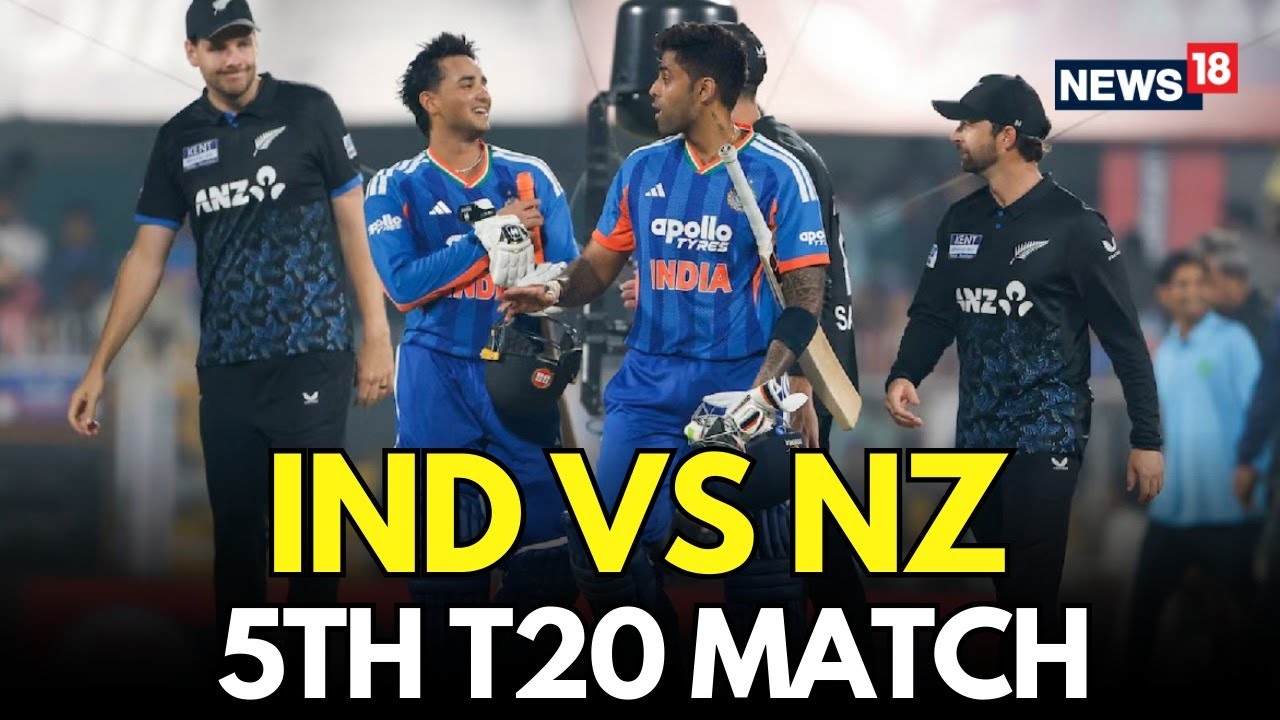 INDIA Vs New Zealand LIVE | 5th T20 LIVE | Sanju Samson | Cricket | Santner | LIVE Score | N18L