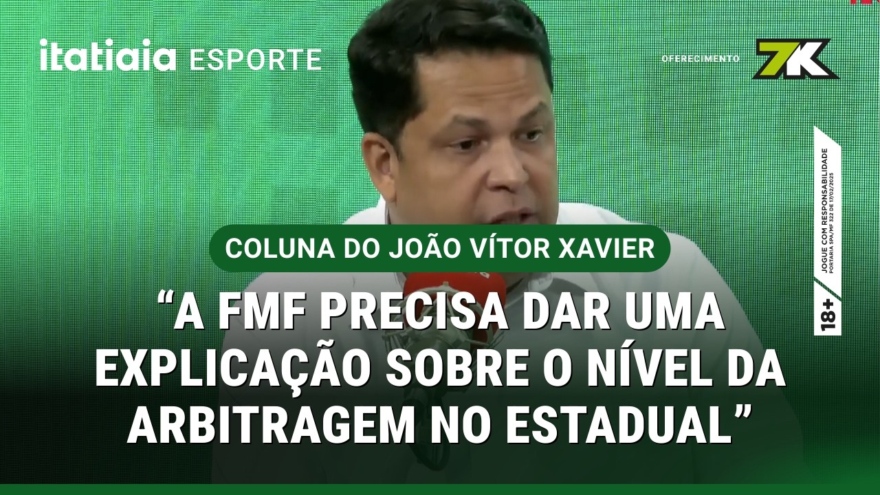 JOÃO VÍTOR XAVIER ANALISA ATUAÇÕES DA ARBITRAGEM MINEIRA E FAZ CRÍTICAS A FEDERAÇÃO