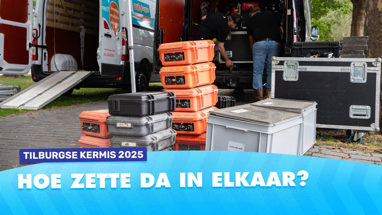 DE OPBOUW VAN DE VUURWERKSHOW | TILBURGSE KERMIS🎡 | KERMIS FM 2025💜