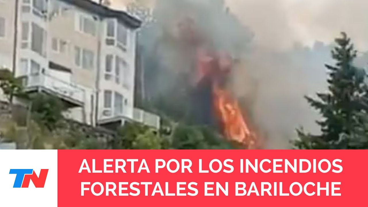 Grave incendio forestal en Bariloche: evacuaron un sanatorio y hay preocupación en la zona