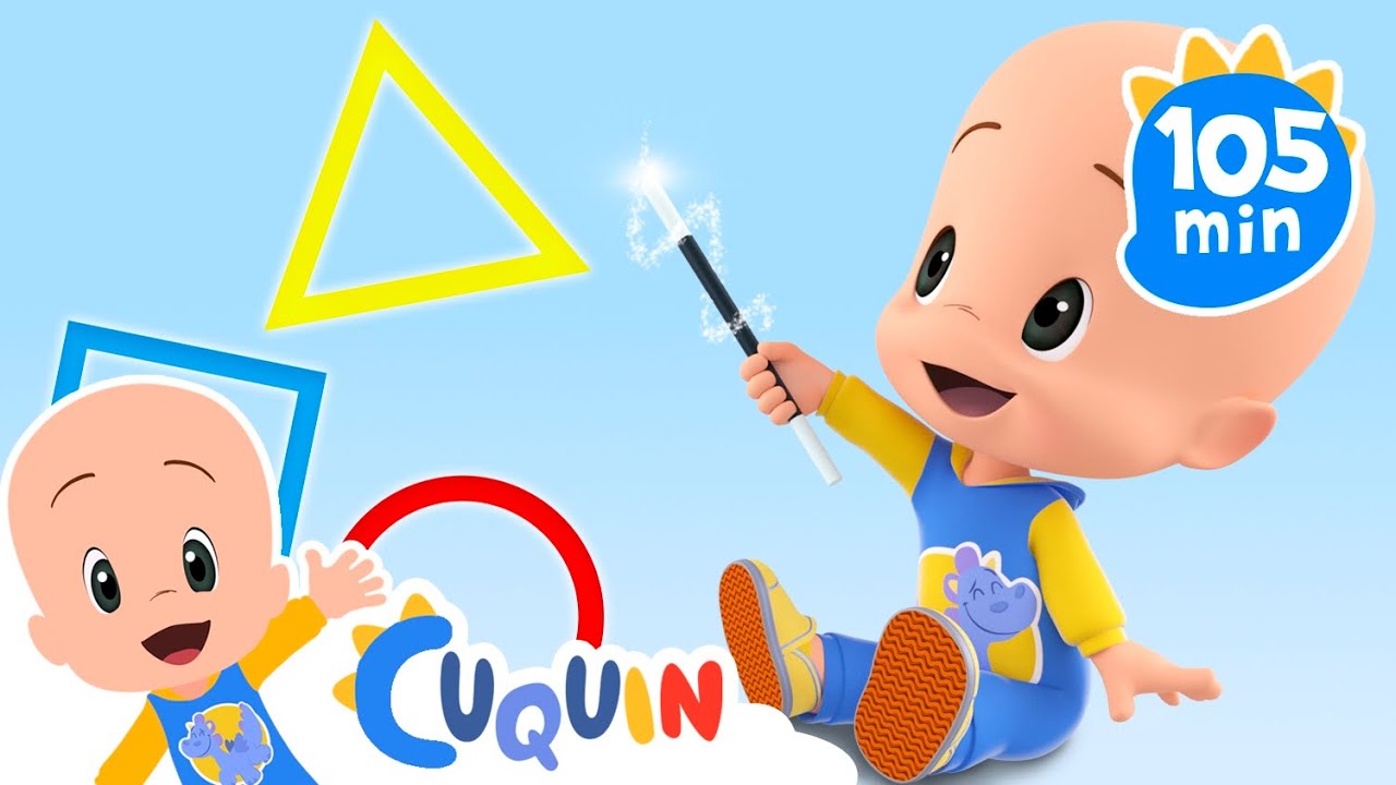 Descubre las formas junto a Cuquín y su varita mágica 🪄 Dibujos educativos para bebés
