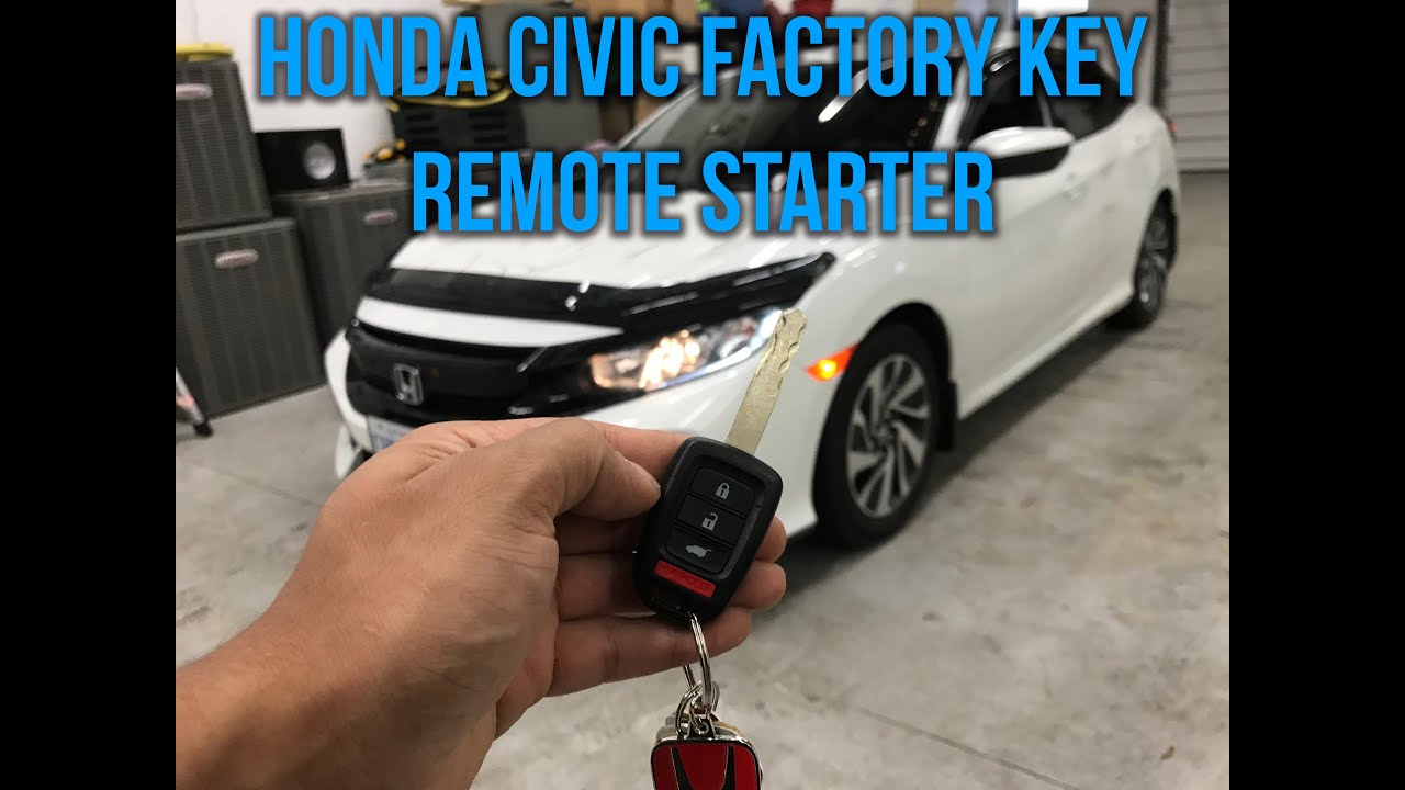 Honda Civic 2018 (дистанционный запуск с заводского брелока)
