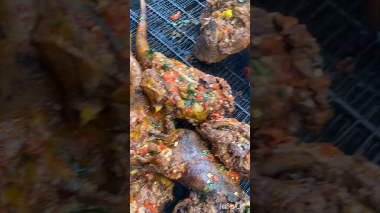 Eating best and Yummy Nyama choma Bush meat in East Africa #subscribe
