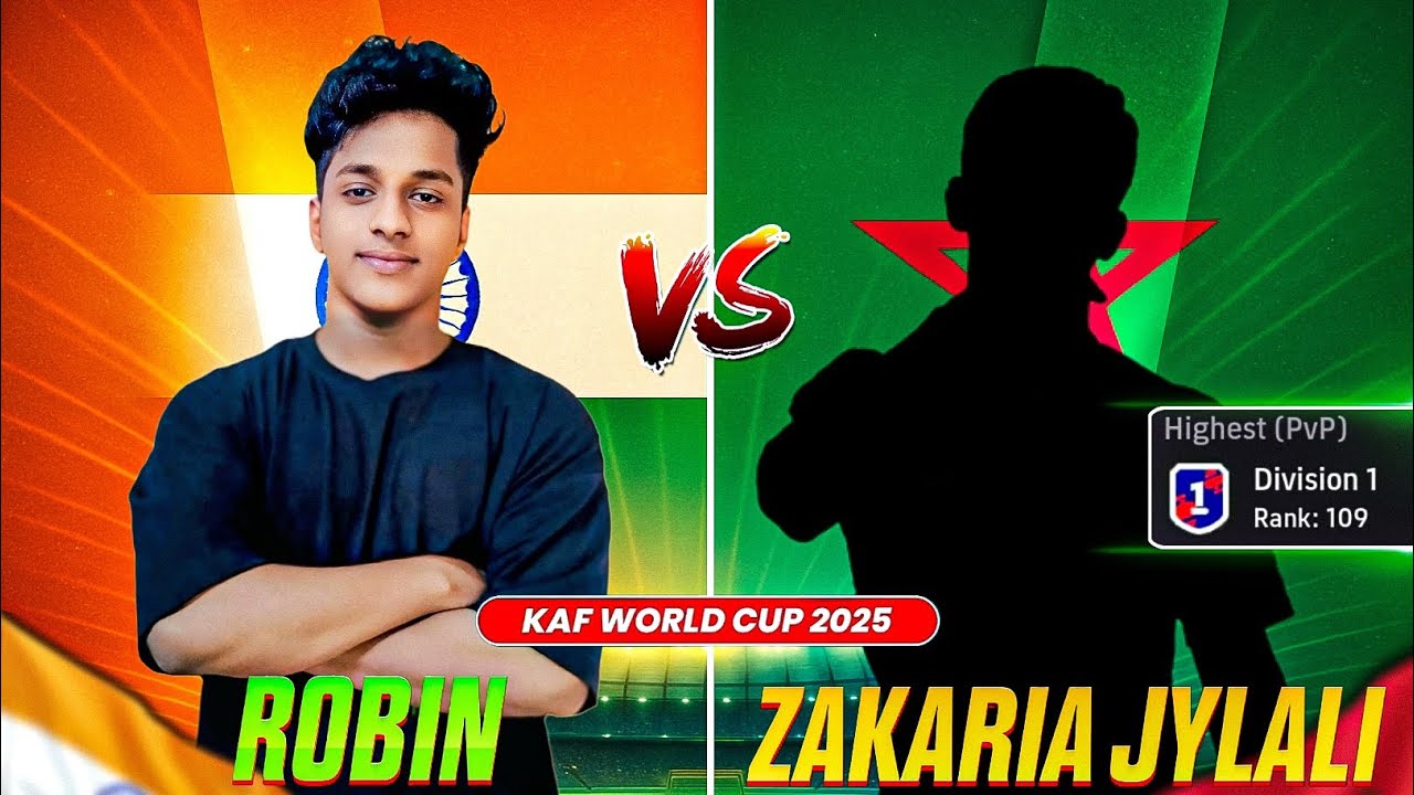 ROBIN SPN 🆚 ZAKARIA JYLALI | KAF WORLD CUP 2025🔥 WORLD TOP 109 PLAYER🤯 